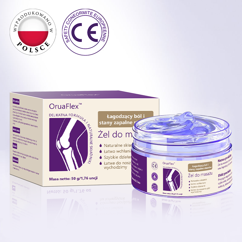 🌿𝐎𝐫𝐮𝐚𝐅𝐥𝐞𝐱™ Kurkuma & Olej Emu Żel do masażu łagodzący ból i stany zapalne stawów👨⚕️Certyfikowany przez Polskie Towarzystwo Ortopedyczne i Traumatologiczne (PTOiTr)