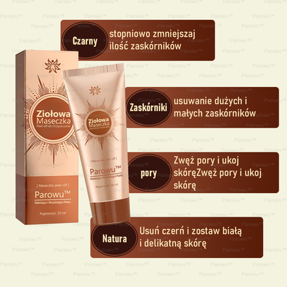 Parowu™ Wybielająca i Rozjaśniająca Maska ✨ Naturalne składniki trwale usuwają plamy, piegi i przebarwienia