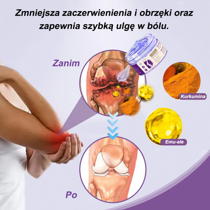 🌿𝐎𝐫𝐮𝐚𝐅𝐥𝐞𝐱™ Kurkuma & Olej Emu Żel do masażu łagodzący ból i stany zapalne stawów👨‍⚕️Certyfikowany przez Polskie Towarzystwo Ortopedyczne i Traumatologiczne (PTOiTr)