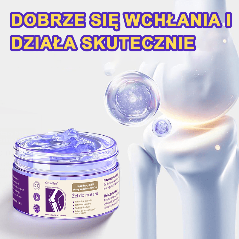 🌿𝐎𝐫𝐮𝐚𝐅𝐥𝐞𝐱™ Kurkuma & Olej Emu Żel do masażu łagodzący ból i stany zapalne stawów👨‍⚕️Certyfikowany przez Polskie Towarzystwo Ortopedyczne i Traumatologiczne (PTOiTr)