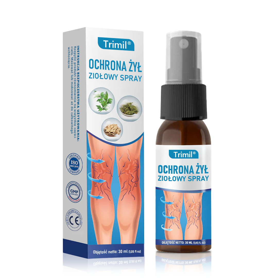Trimil® Ziołowy Spray na Ochronę Żył – Klinicznie udowodniono, że eliminuje żylaki w zaledwie 7 dni!