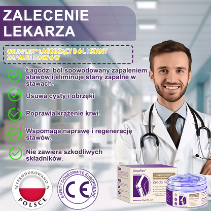 🌿𝐎𝐫𝐮𝐚𝐅𝐥𝐞𝐱™ Kurkuma & Olej Emu Żel do masażu łagodzący ból i stany zapalne stawów👨‍⚕️Certyfikowany przez Polskie Towarzystwo Ortopedyczne i Traumatologiczne (PTOiTr)