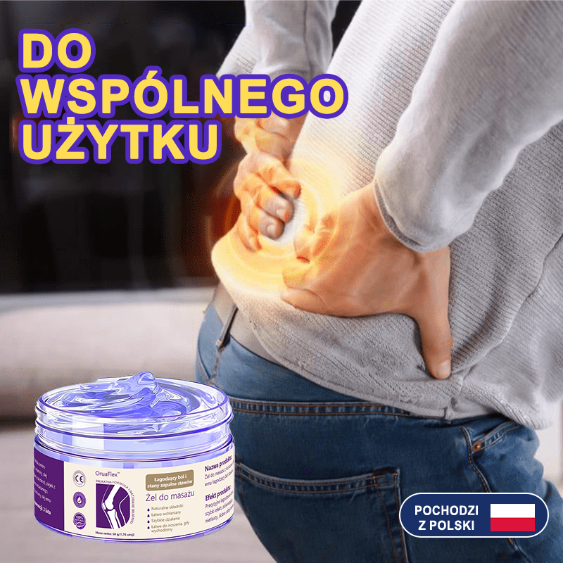 🌿𝐎𝐫𝐮𝐚𝐅𝐥𝐞𝐱™ Kurkuma & Olej Emu Żel do masażu łagodzący ból i stany zapalne stawów👨‍⚕️Certyfikowany przez Polskie Towarzystwo Ortopedyczne i Traumatologiczne (PTOiTr)