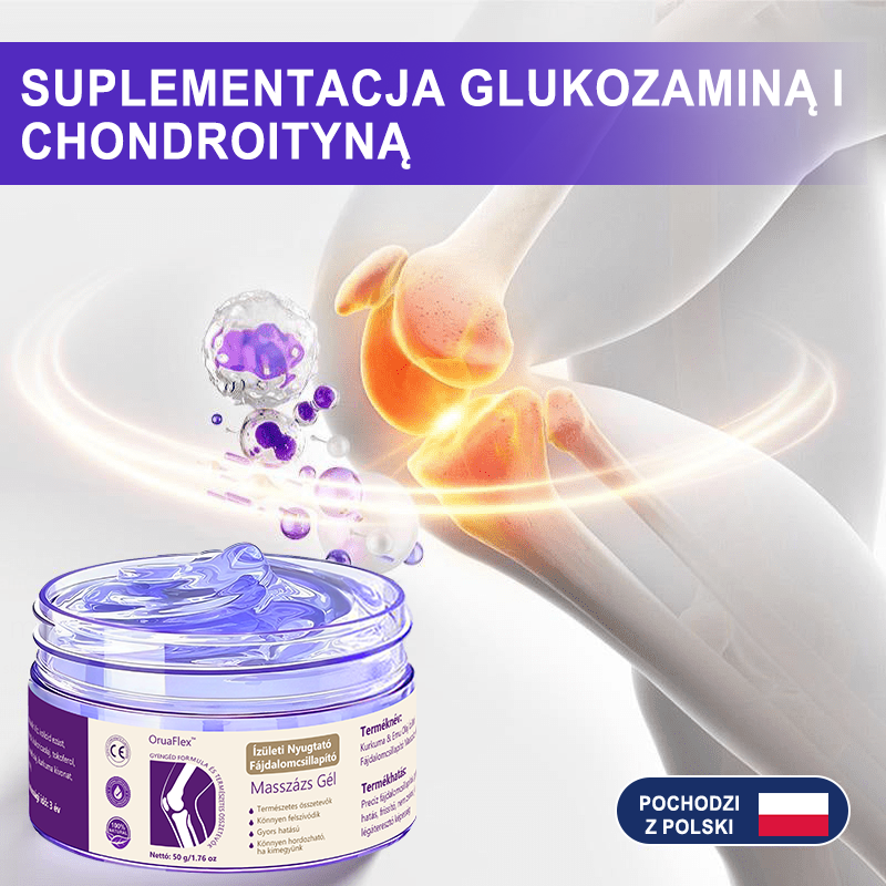 🌿𝐎𝐫𝐮𝐚𝐅𝐥𝐞𝐱™ Kurkuma & Olej Emu Żel do masażu łagodzący ból i stany zapalne stawów👨‍⚕️Certyfikowany przez Polskie Towarzystwo Ortopedyczne i Traumatologiczne (PTOiTr)
