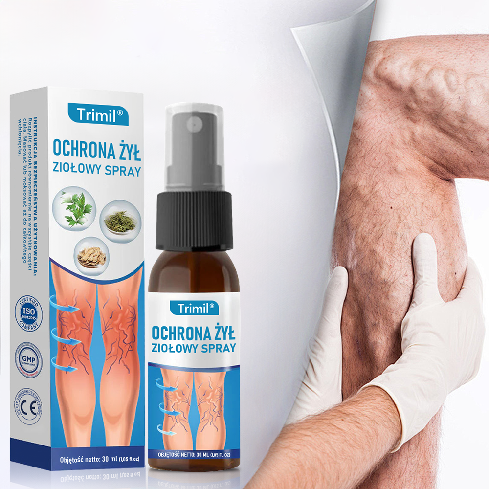 Trimil® Ziołowy Spray na Ochronę Żył  — 💧Klinicznie udowodniono, że eliminuje żylaki w zaledwie 7 dni!