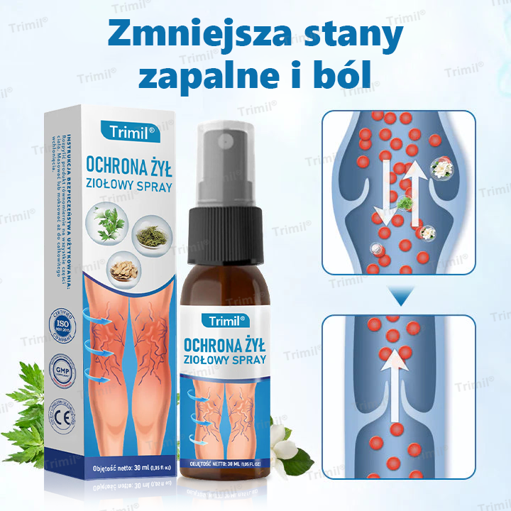 Trimil® Ziołowy Spray na Ochronę Żył – Klinicznie udowodniono, że eliminuje żylaki w zaledwie 7 dni!