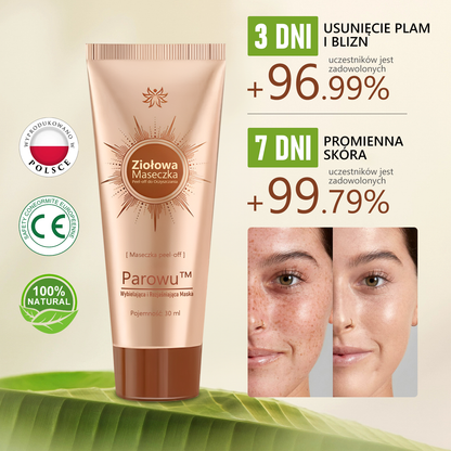 Parowu™ Wybielająca i Rozjaśniająca Maska ✨ Naturalne składniki trwale usuwają plamy, piegi i przebarwienia