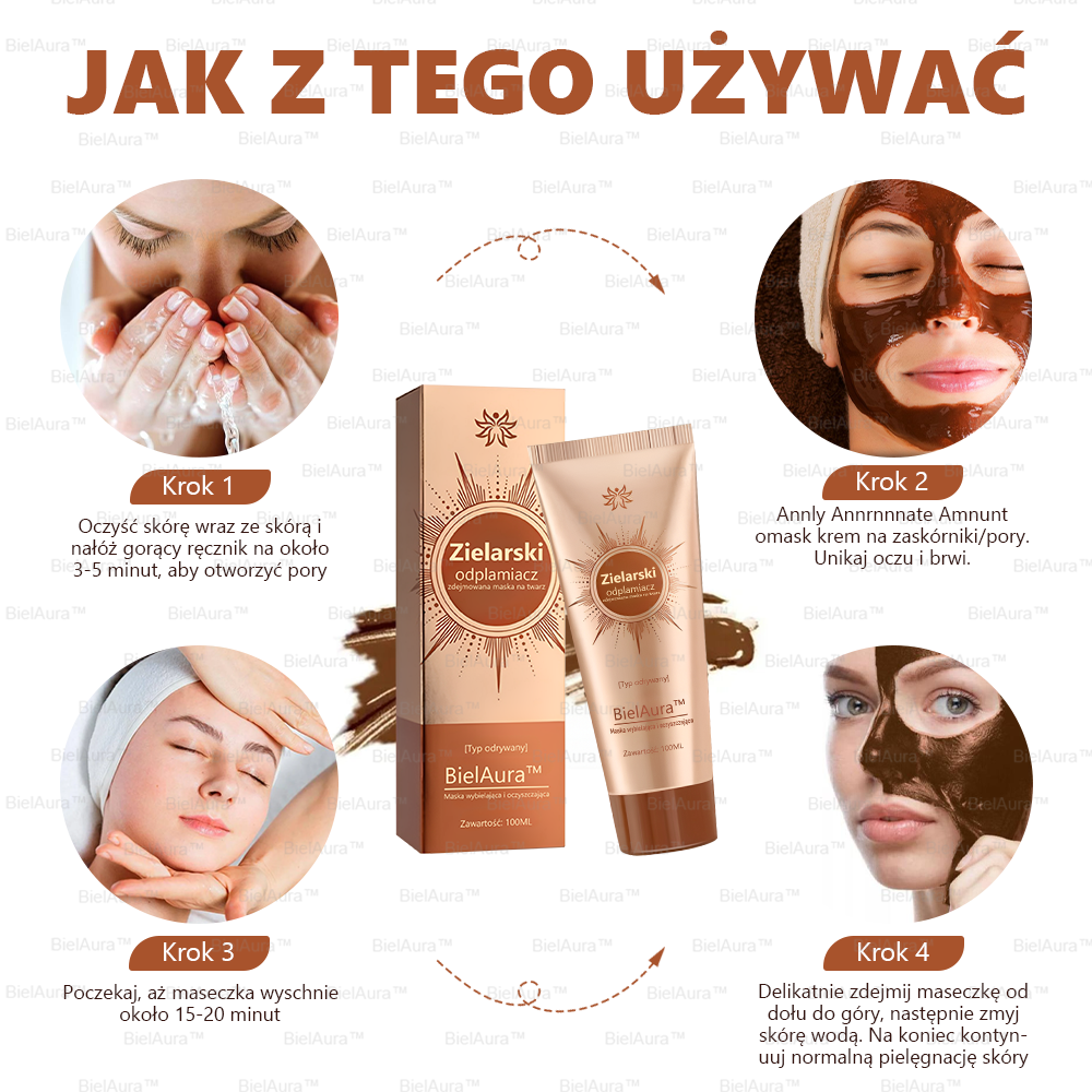BielAura™ Maska wybielająca i oczyszczająca